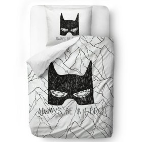 Mr. Little Fox Obliečky Batman - Always be a hero - prikrývka: 135 x 200 cm vankúš: 60 x 50 cm