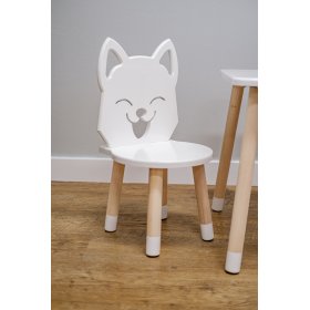 Detská stolička - Liška - biela, Ourbaby