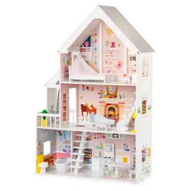 Drevený domček pre bábiky Pastelová rezidencie, EcoToys