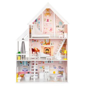 Drevený domček pre bábiky Pastelová rezidencie, EcoToys