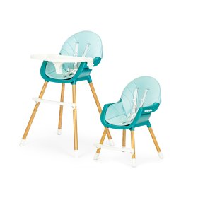 Jedálenská stolička Polly 2v1 - tyrkysová, EcoToys
