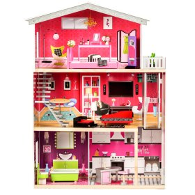 Drevený domček pre bábiky s výťahom Kayla, EcoToys