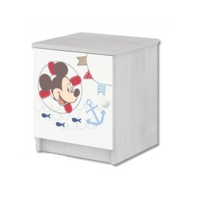 Detský nočný stolík Mickey Mouse - dekor nórska borovica, BabyBoo, Mickey Mouse