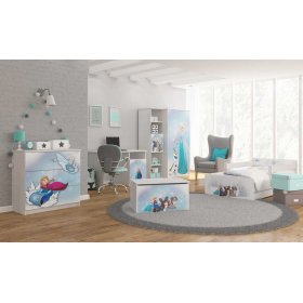 Detský písací stôl - Ľadové kráľovstvo - dekor nórska borovica, BabyBoo, Frozen