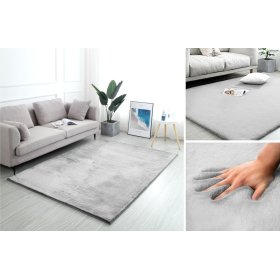 Hodvábny koberec Rabbit - svetlo šedý, Podlasiak