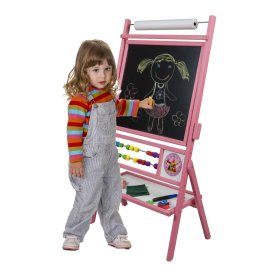 Detská magnetická tabuľa ružová, 3Toys.com