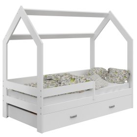 Domčeková posteľ Paula so zábranou 160 x 80 cm - biela, Magnat