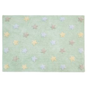 Detský koberec s hviezdami Tricolor Stars - Soft Mint