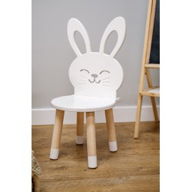Detská stolička - Králik - biela, Ourbaby