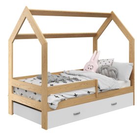 Domčeková posteľ Paula so zábranou 160 x 80 cm - borovica, Magnat