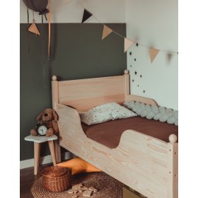 Detská drevená posteľ VINTAGE - prírodná, ScandiRoom