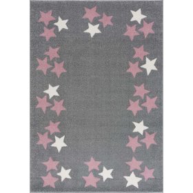 Detský koberec Spring Star - šedý