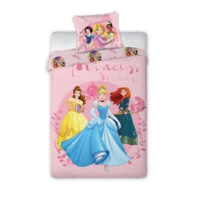 Detské obliečky Disney princezny - ružové, Faro, Princess