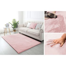 Hodvábny koberec Rabbit - ružový, Podlasiak