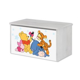 Drevená truhla na hračky Disney - Medvedík Pú a kamaráti, BabyBoo, Winnie the Pooh
