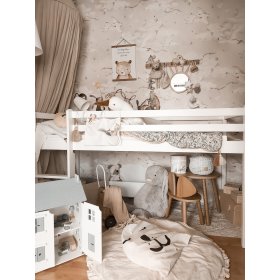 Detská vyvýšená posteľ Ourbaby Modo - biela, Ourbaby®