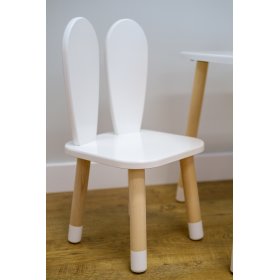 Detská stolička - Ušká - biela