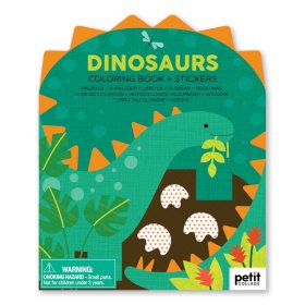 Petit Collage Omaľovánka so samolepkami dinosaury