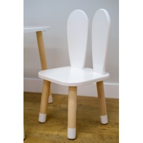 Detská stolička - Ušká - biela