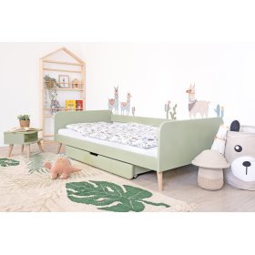 Rastúca posteľ Nell 2v1 - pastelovo zelená, Ourbaby®