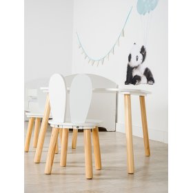 Ourbaby - Detský stolček a stoličky s králičími uškami, SENDA