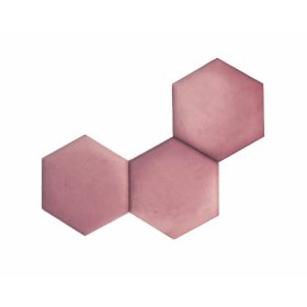 Čalúnený panel Hexagon - ružový, Ourbaby®