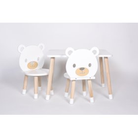 Set stolíka a stoličiek - Medveď