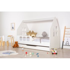 Domčeková posteľ Woody 160 x 80 cm - biela, Wooden Toys