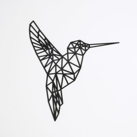Drevený geometrický obraz - Kolibrík - rôzne farby, Elka Design