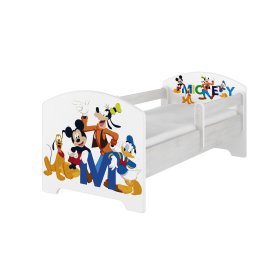Detská posteľ so zábranou - Mickeyho kamaráti - nórska borovica, BabyBoo, Mickey Mouse Clubhouse