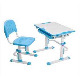 Detský písací stôl + stoličky Cubby Lupin - modrý, Fun-desk