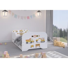 Detská posteľ MIKI 160 x 80 cm - Stavenisko, Wooden Toys