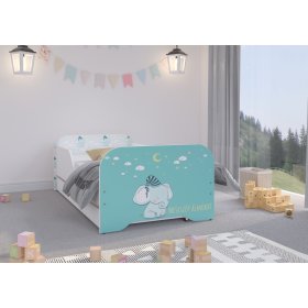Detská posteľ MIKI 160 x 80 cm - Sloník, Wooden Toys