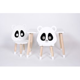 Set stolčeka a stoličiek - Panda, Dekormanda