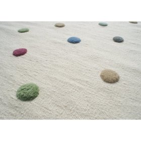 Detský koberec s guličkami - krémový, LIVONE